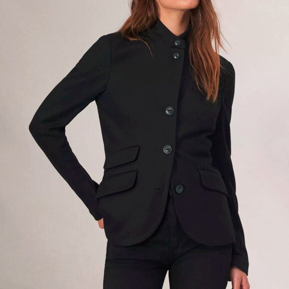 Rag & Bone Slade Black Wool Military Blazer - Picture 1 of 11